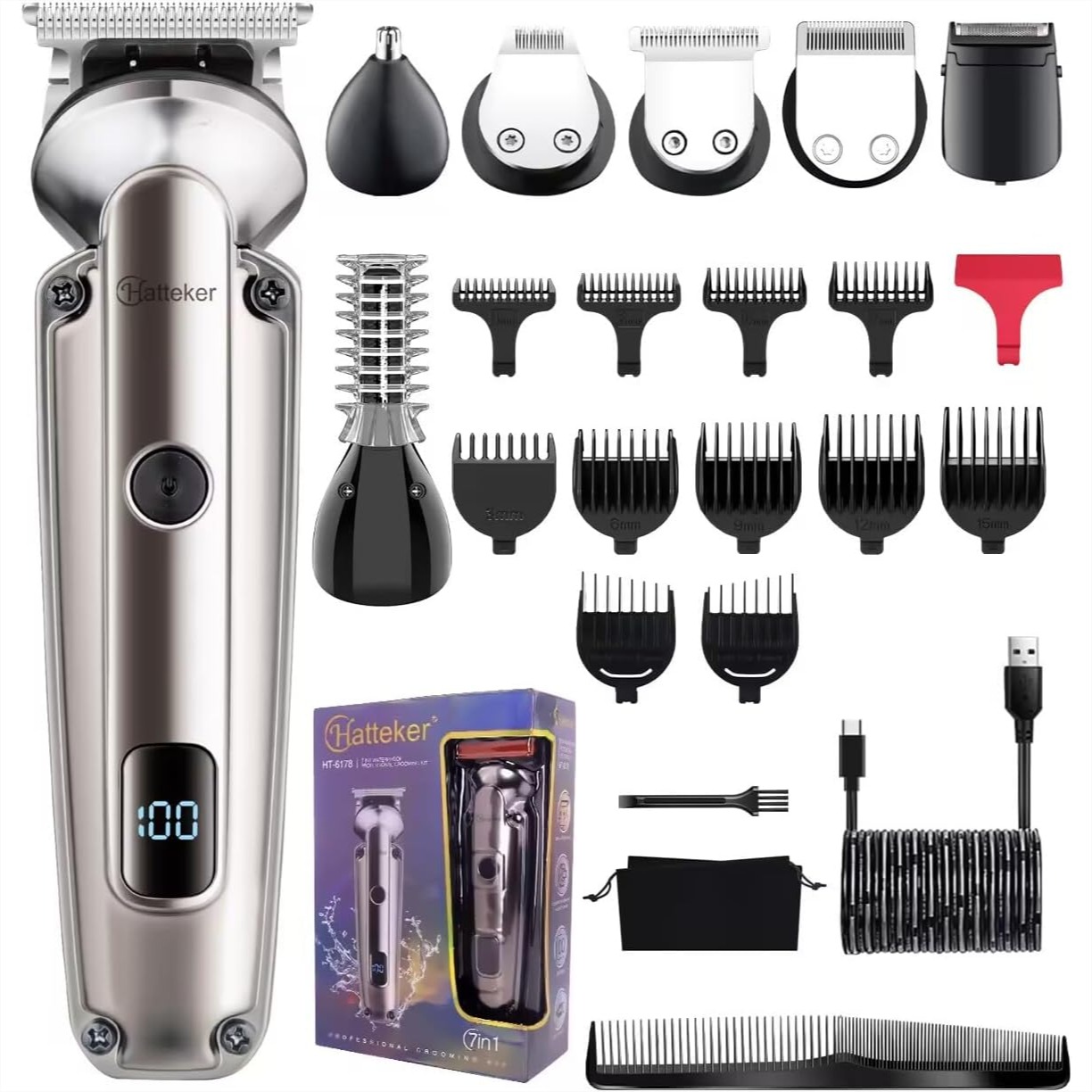 7-in-1 Beard Trimmer for Men,  - Men Grooming Full Body recensie en prijs