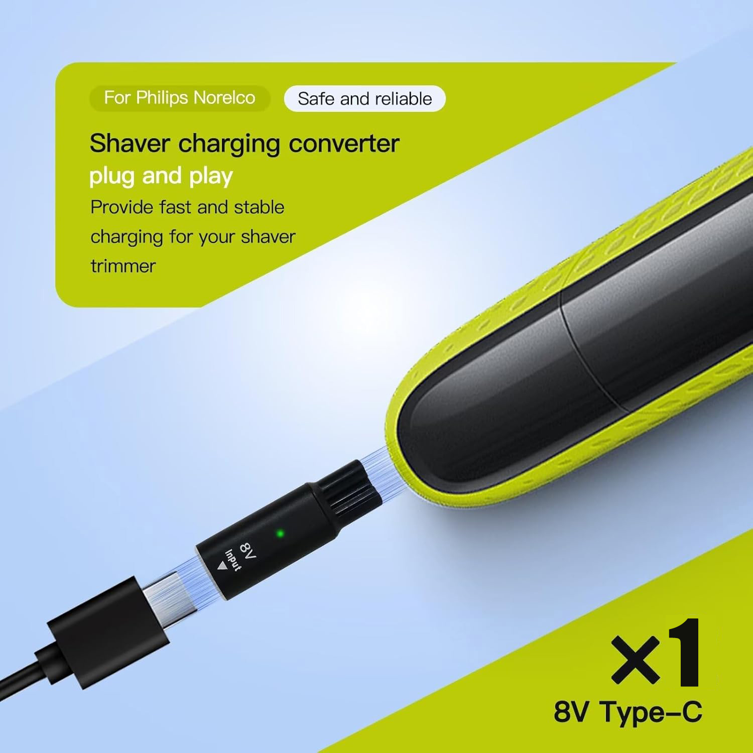 8V HQ850 Type-C Shaver Charger - Electric Shaver Rotary recensie en prijs