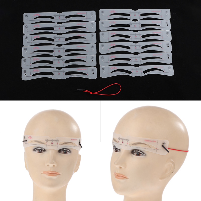12Pcs Eyebrow Stencil Set Reus - Men'S Grooming Makeup recensie en prijs