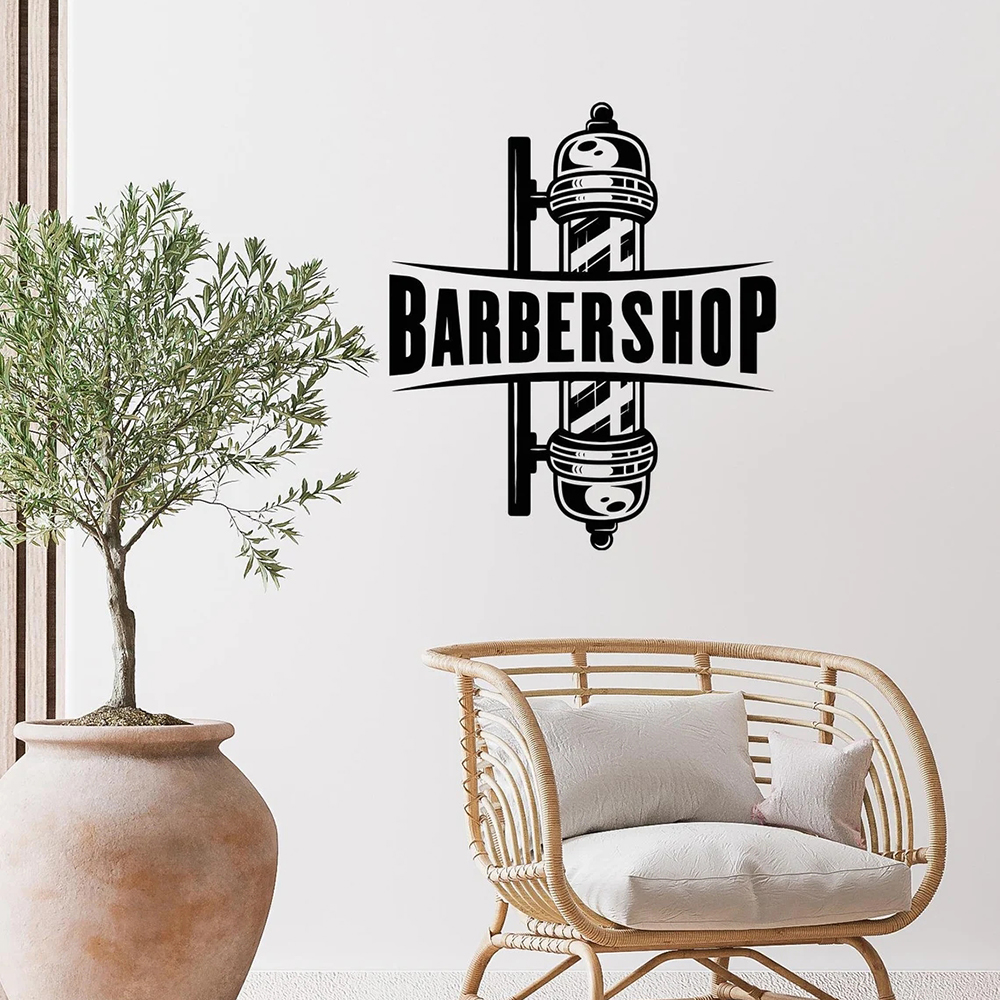 Barbershop Sign Vinyl Wall Dec - Men'S Grooming Barbershop recensie en prijs
