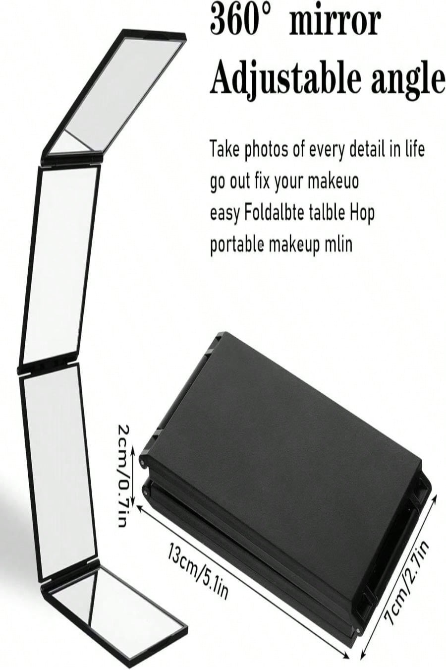 360° Foldable DIY 4-Way Mirror - Men'S Grooming Makeup recensie en prijs