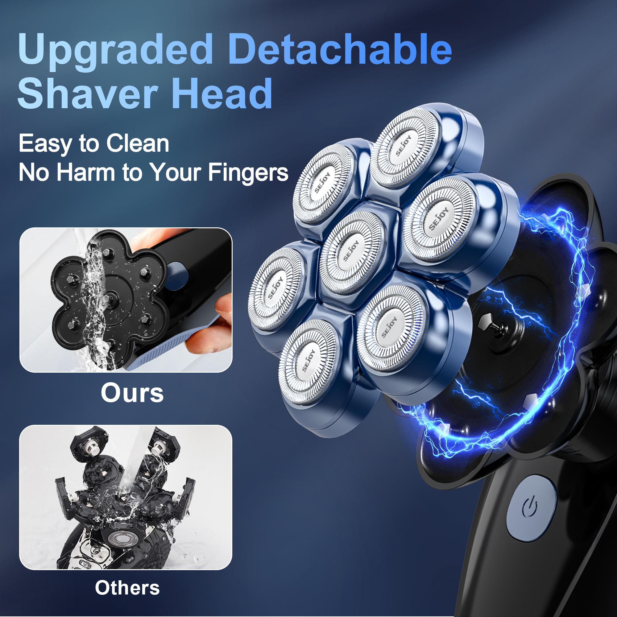 Sejoy 6-in-1 7D Head Shavers f - Men Grooming Full Body recensie en prijs