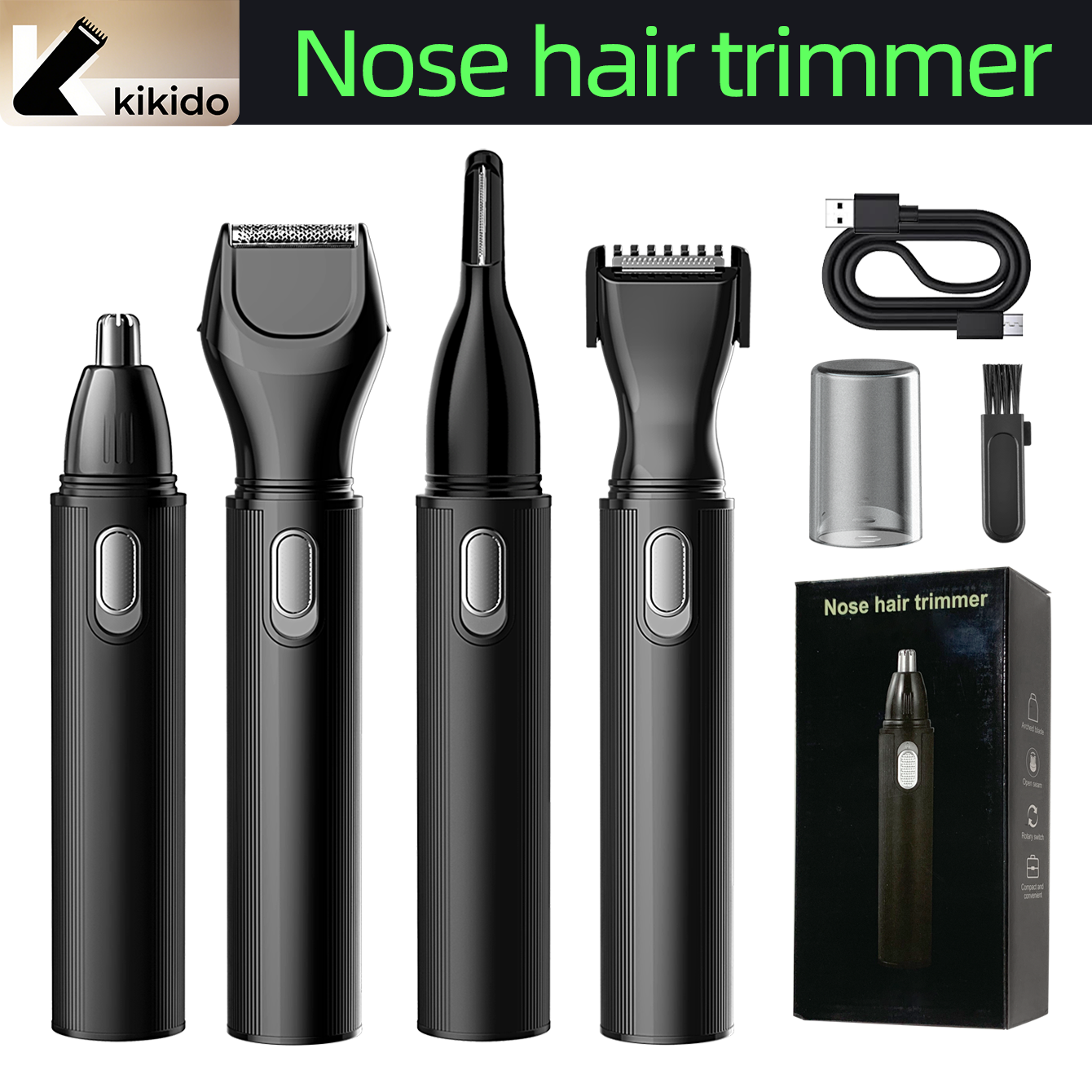 KIKIDO 4 in 1 Nose Hair Trimme - Men'S Grooming Nose And Ear recensie en prijs