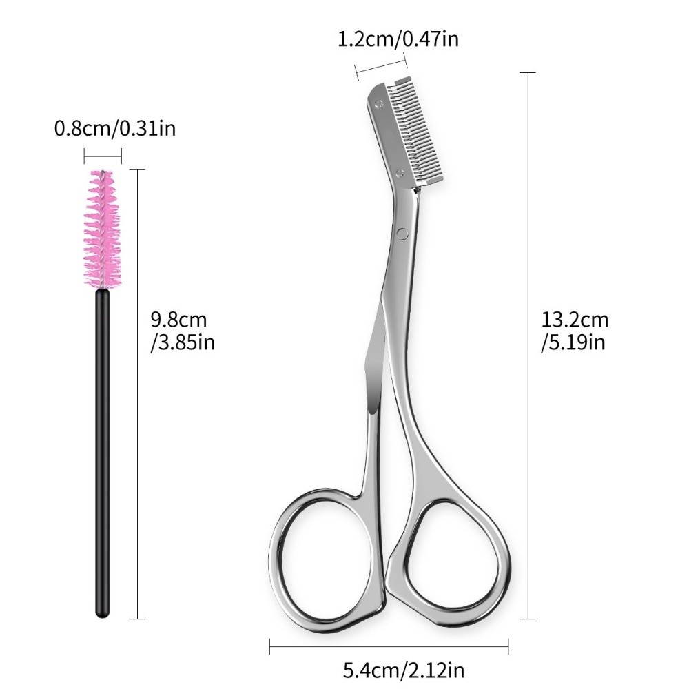 Stainless Steel Eyebrow Scisso - Men'S Grooming Makeup recensie en prijs