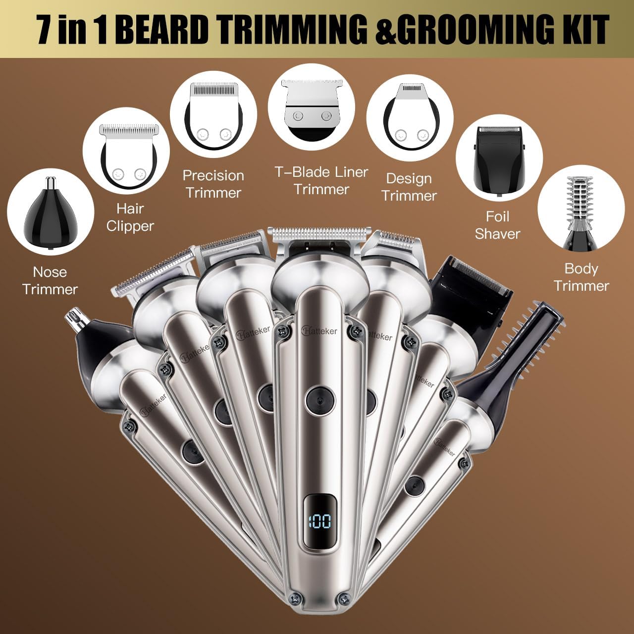 Waterproof Beard Trimmer for M - Men Grooming Full Body recensie en prijs