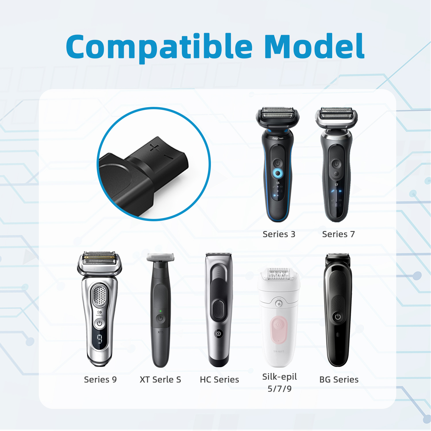 Brangdy 12V Type-C Shaver Adap - Electric Shaver Rotary recensie en prijs