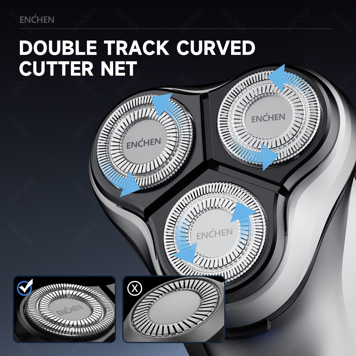 ENCHEN Blackstone's Replacemen - Electric Shaver Rotary recensie en prijs
