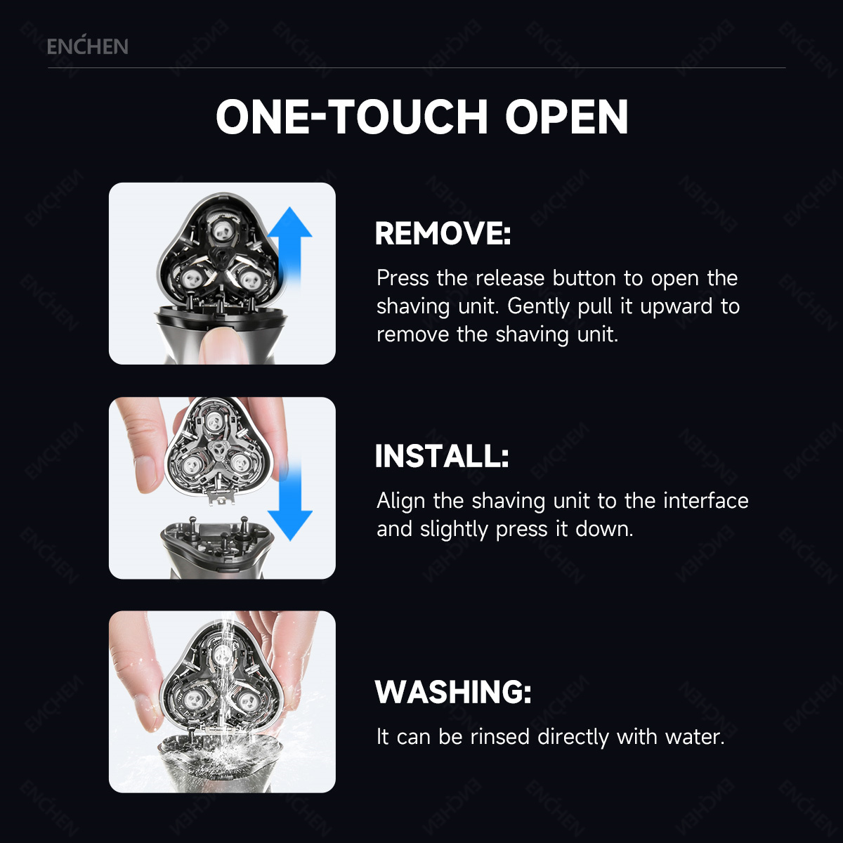 ENCHEN Blackstone's Replacemen - Electric Shaver Rotary recensie en prijs